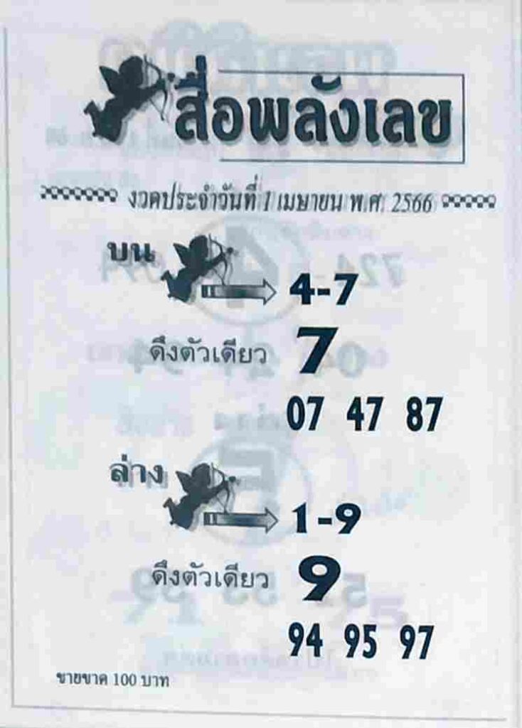 หวยสื่อพลังเลข